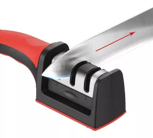 Afilador De Cuchillos Acero Mango